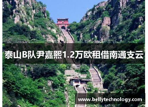 泰山B队尹嘉熙1.2万欧租借南通支云